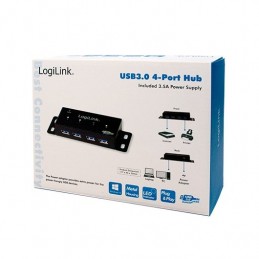 HUB 4 PUERTOS USB 30 LOGILINK UA0149